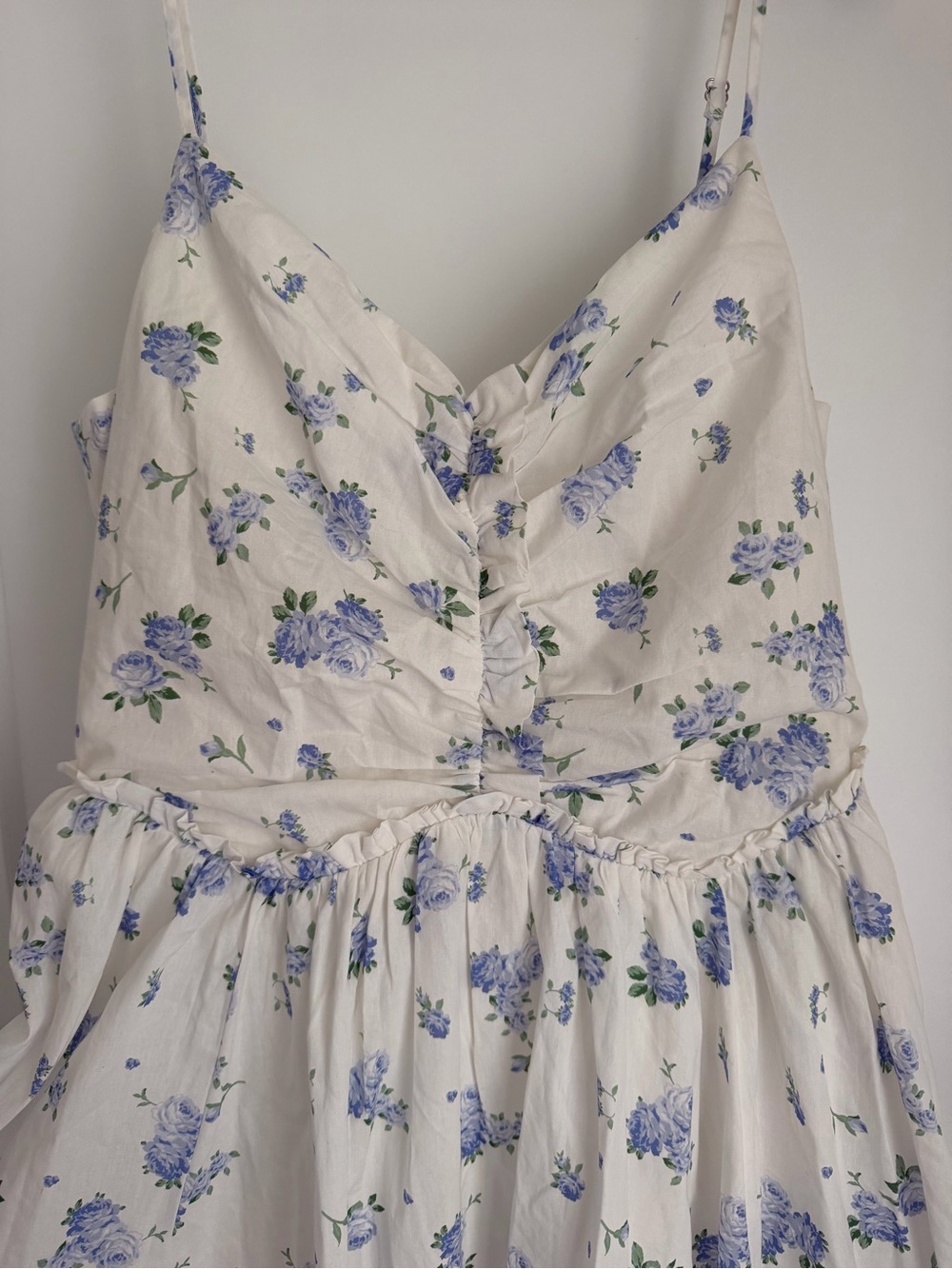 Midi Sundress Blue Floral